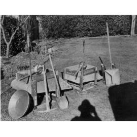 Alluvial gold miner's equipment, at Rocky River
