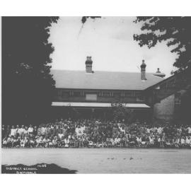 District School Armidale with children in front, early 1920