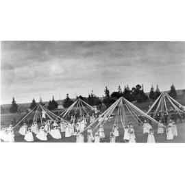 Hillgrove School Maypole Dance on Recreation Oval, c. 1900