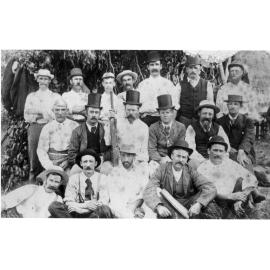 Old Hillgrove citizens and Mines Bosses, cricket team, 1890-1900