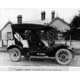 Mallaby family in their first car