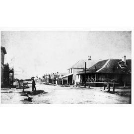 Armidale: Beardy Street, looking east from Dangar Street corner, c. 1872