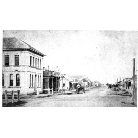 Armidale: Beardy Street, looking east from Dangar Street, February 1872