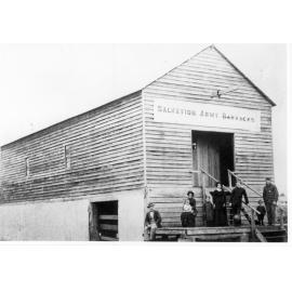 Salvation Army Barracks in converted store shed, c.1885