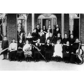 Music pupils of Ursuline Nuns, c. 1900