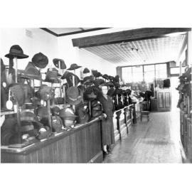 Interior of Murphy's Millinery Shop, Beardy Street, Armidale, 1953