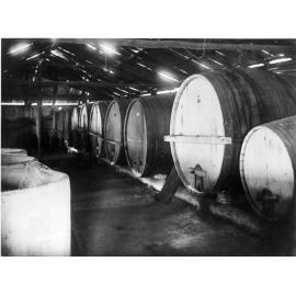 Bukkulla Vineyard, Inverell - wine casks, c. 1925