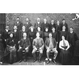 Staff of Braund's Store, corner of Dangar and Beardy Streets, Armidale