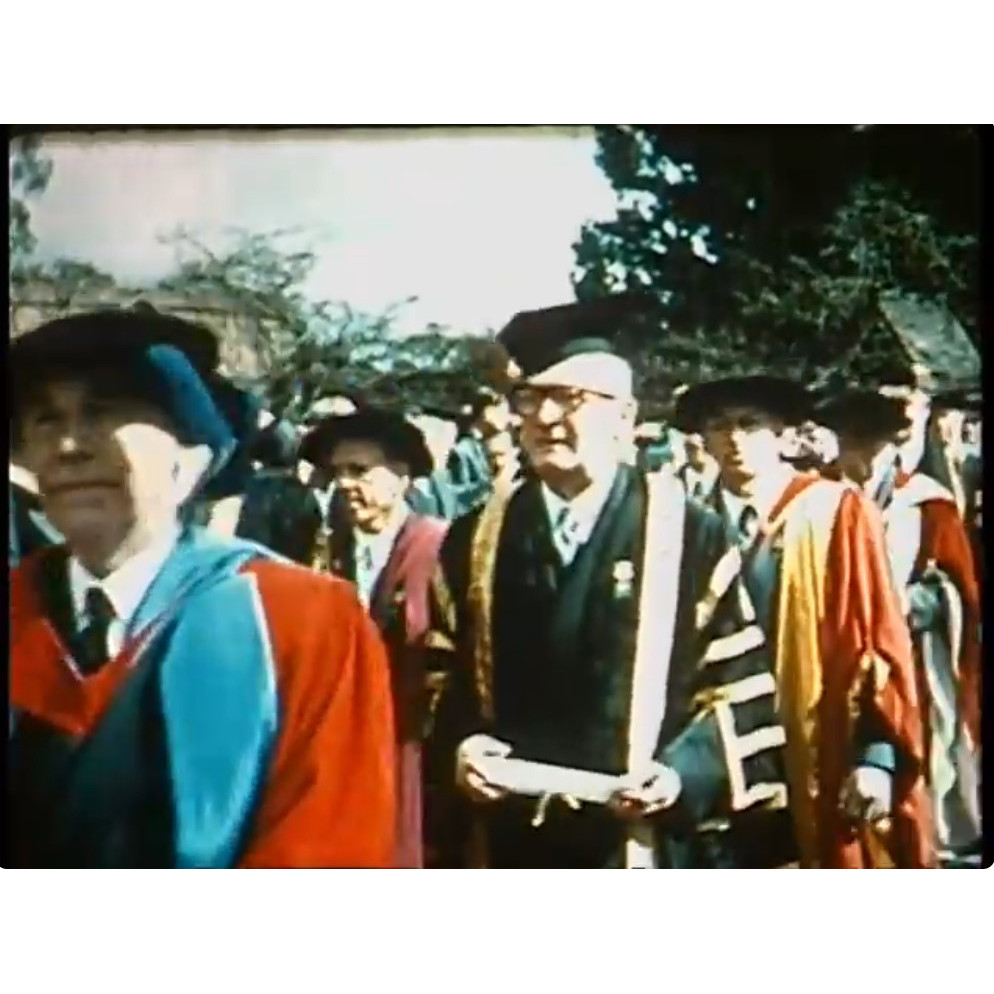 The Installation of the First Chancellor of New England University, 1955