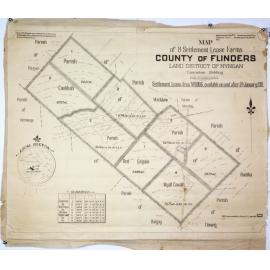 Map of 8 settlement lease farms, Canonbar Holdings, call for applications