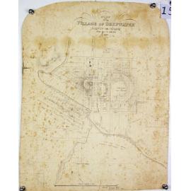 Plan of the Village of Deepwater, County of Gough, NSW, 1863