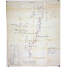 Plan of a road from the Village of Gundy to the South Western corner of portion 102  - Sheet 1