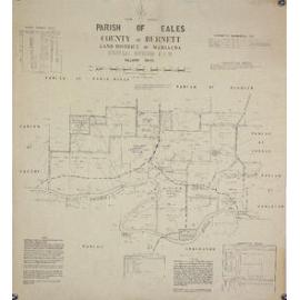Yallaroi Shire, Warialda, roads highlighted, 1935