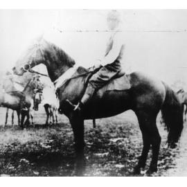 Herb O'Neill and horse, "Radium"