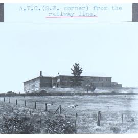 A.T.C. (S.W. corner) from the railway line 
