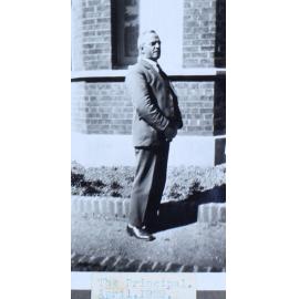 The front yard of Armidale Gaol at the start of demolition, 1929