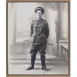 Billy Jopson in military uniform, c.1915