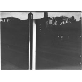 Railway steam engine.