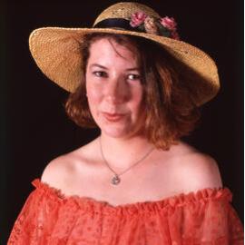 UNE Theatre studies - Drama students - Southern Belle - Orange dress and hat