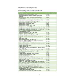 Armidale College of Advanced Education Collections: Finding Aid
