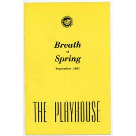 The National Theatre presents "Breath of Spring" by Peter Coke, 1961
