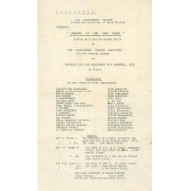 The Independent Theatre presents "Shadows in the High Place", 1938