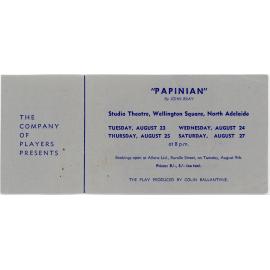 Ticket: "Papinian" by John Bray