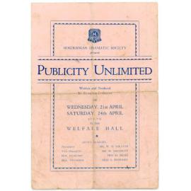 Hordernian Dramatic Society present "Publicity Unlimited"