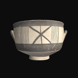 MA1959.1.11 Bichrome III Ware stemless bowl