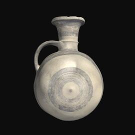 MA1959.1.8 White Painted III-IV Ware barrel jug