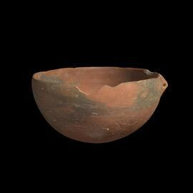 MA1972.3.29 Red Polished Ware Knob Lug bowl