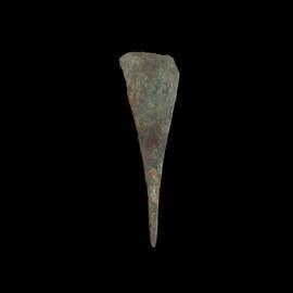 MA1972.3.40 Half of a pair of bronze tweezers