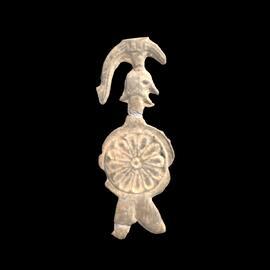 MA1978.15.1 Spartan hoplite lead figurine