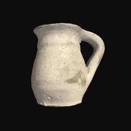 MA1978.51.1 Plain White Ware miniature juglet
