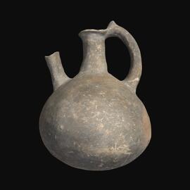 MA1978.60.1 Black Slip II Ware spouted juglet