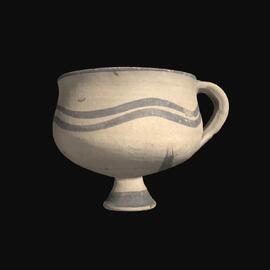 MA1978.80.1 Proto-White Painted Ware stemmed cup