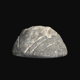 MA1978.89.1 Black Polished Ware spindle whorl