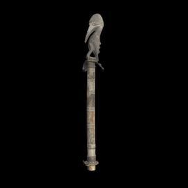 MA1988.48.1 Bamboo flute with carved bird stop