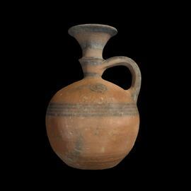 MA1997.23.1 Black on Red Ware flask