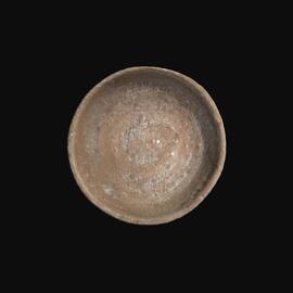 MA1997.30.1 White Painted V Ware shallow bowl