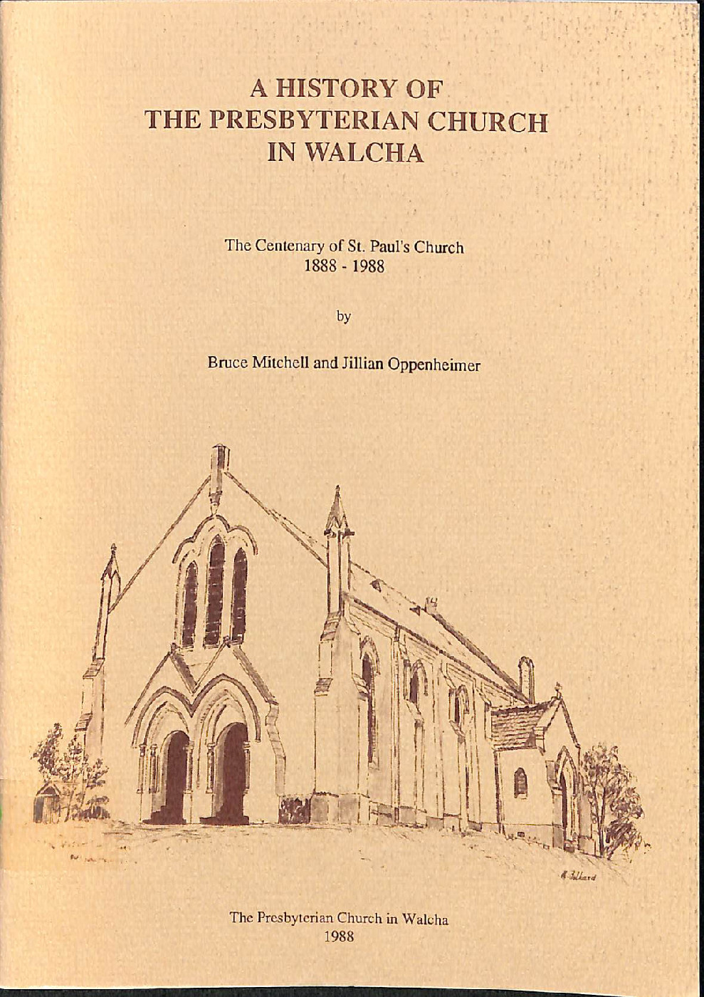 A History of the Presbyterian Church in Walcha