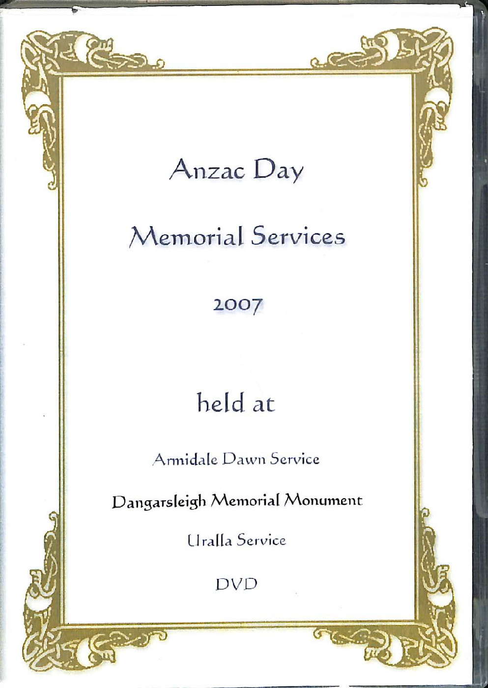 Anzac Day Memorial Services 2007