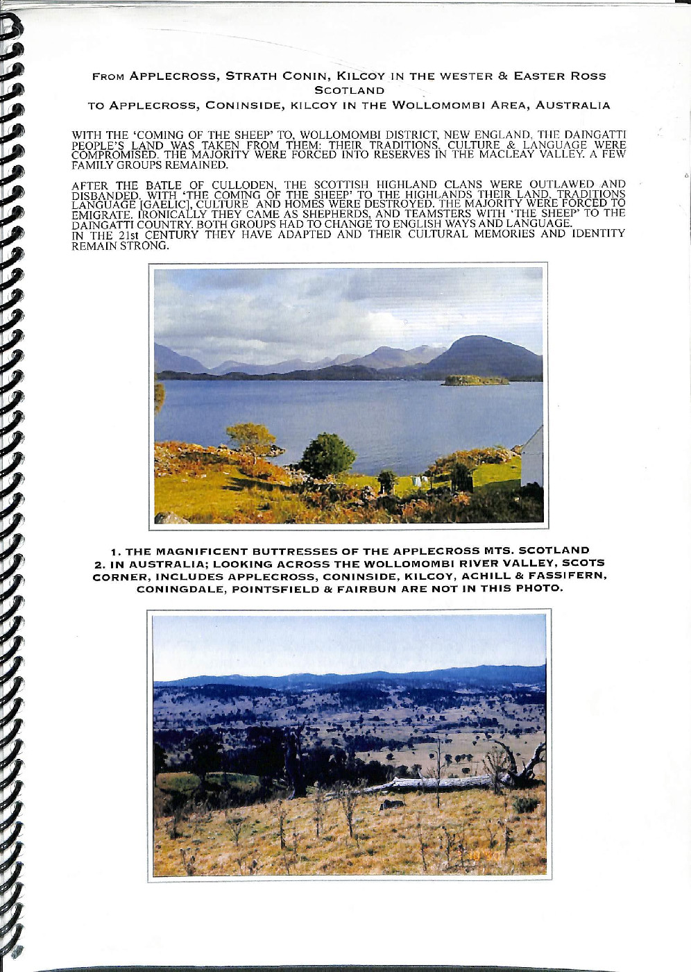 'The coming of the sheep' : Part one of the Eastern Falls &amp; Wollomombi people's story
