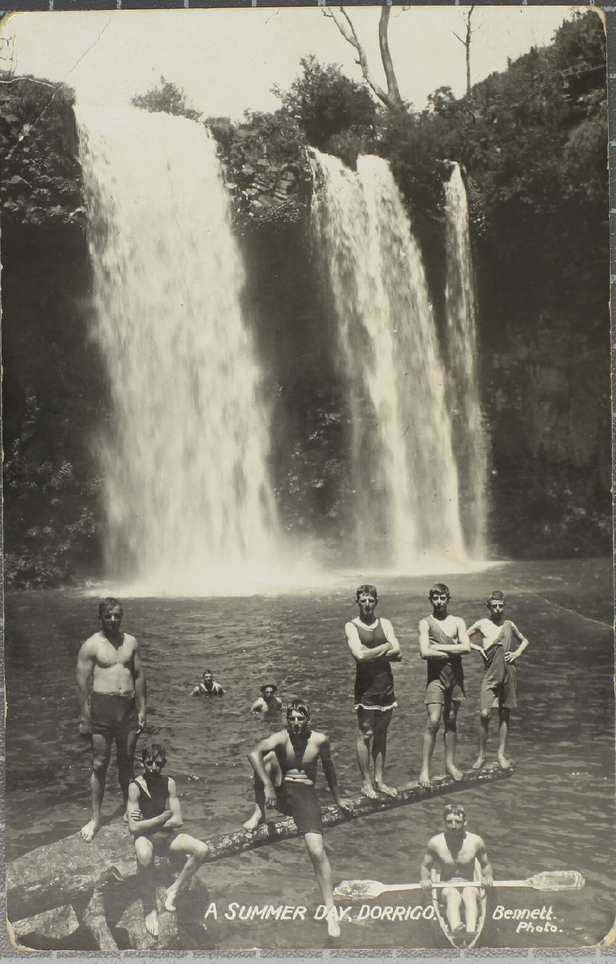 A Summer Day Dorrigo (Children swimming below Dangar Falls) [2008.13.ALI107]