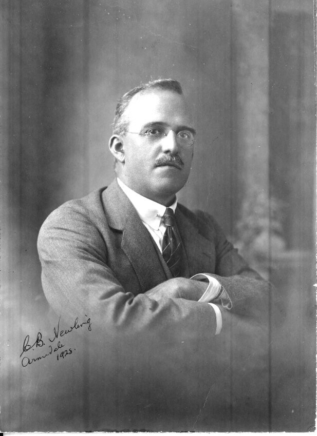 Portrait of C.B. Newling, c.1928 [A1821.HRCP7700]. First principal of Armidale Teachers’ College.