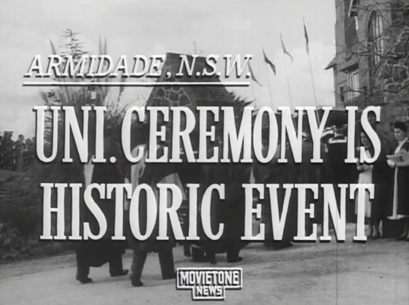 Installation of the First Chancellor, Sir Earle Page 4th August, 1955